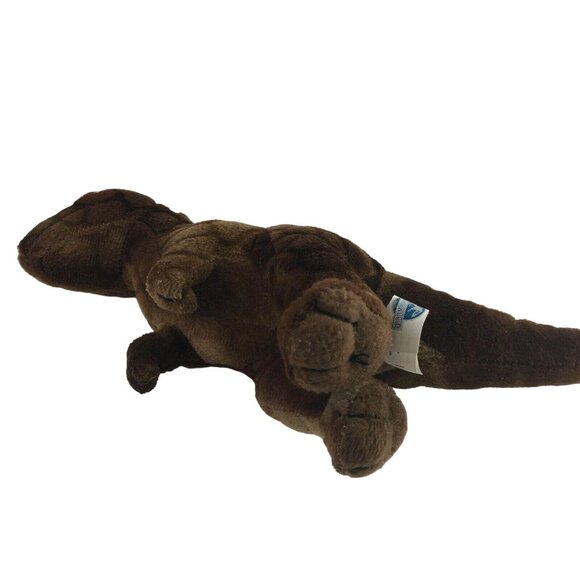 Jurassic World  Dinosaur T Rex Plush Stuffed Animal 7" Brown Travel Size Small C - Picture 7 of 9